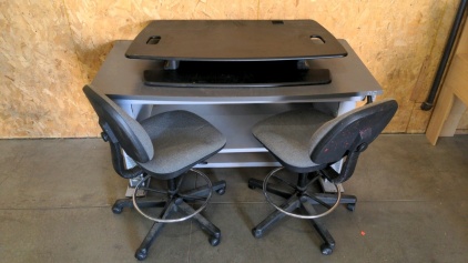 Desk Topper & Work Stools