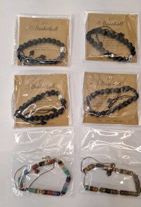 (6) Pieces Of Assorted Cosmetic Jewelry - Bracelets & (1) Box Of Assorted Amazon Overstock