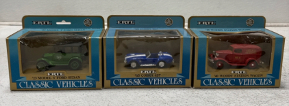 (3) ERTL Classic Vehicle 1:43 Die Cast Replicas
