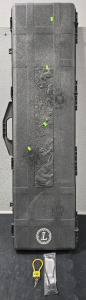 Contico Hard Plastic Padded Rifle Case & (2) Gun Locks - 14" x 52"