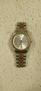 Rolex Oyster Perpetual 36mm Jubilee Bracelet Watch With Two Tone Fluted Bezel