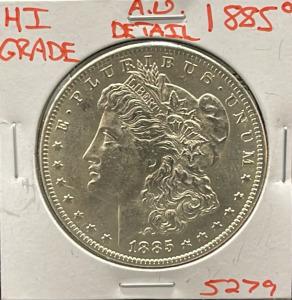 1885-O Morgan Silver Dollar, United States Mint, High Grade