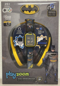PlayZoom Batman Edition Kids Smartwatch with Headphones, 25+ Games
