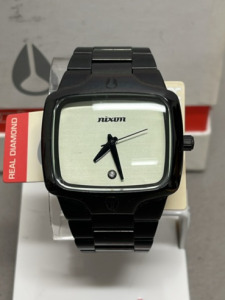 Nixon The Player Men's Wristwatch, Stainless Steel, Real Diamond