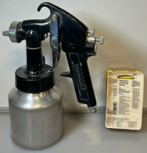 Vintage Craftsman Pneumatic Air Spray Paint Gun & Boxes Of Twist Connects