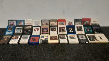 Variety of Vintage 8-Track Tapes Including : Johnny Cash and More!!