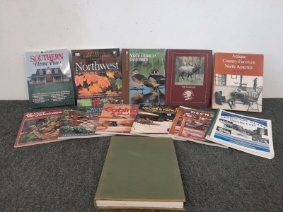 Variety of Books Including Hunting, Home Plans, Building & More