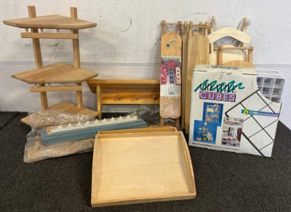 Wood For Woodworking & Crafts, 6 Cube Shelving