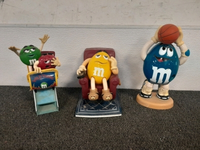 (3) M&M Dispenser Collectables