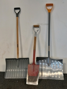 (2) Snow Shovels & Smaller Shovel