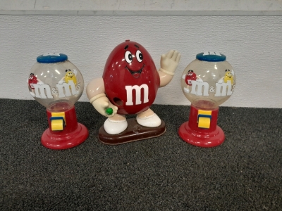 (3) M&M Dispenser Collectables