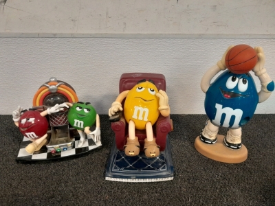 (3) M&M Dispenser Collectables