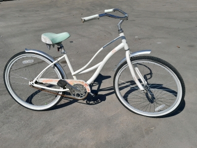 White Raleigh Bicycle