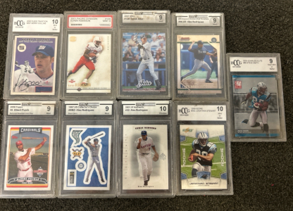 Mint Condition Football And Baseball Cards
