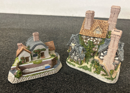 (2) David Winter Lock Keepers Cottage from the Midlands Collection Collectibles