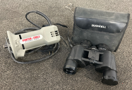 Bushnell 7x35 Insta-Focus Binocular 420 Ft 1000 Yards 140M At 1000M With Case, Porter-Cable 7499 Cutout Tool