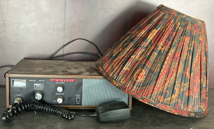 Pace CB-76 CB radio & Floral Lamp Shade