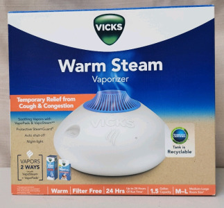 Brand New Vicks Warm Steam Vaporizer