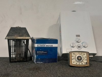 Portable Water Heater, Blower Motor, Timer & More
