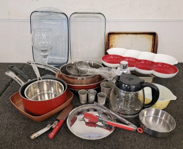Pyrex "Shenandoah" Dish, Pyrex And Anchor 9x13, Pans, And More