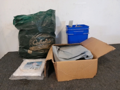Sleeping Bag, Trailer Cover, White Coverall Suit & More