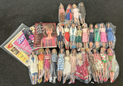 (26) Vintage Barbie Dolls From The 1900&rsquo;s And Books