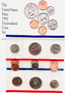 The United States Mint 1992 Uncirculated Coin Set