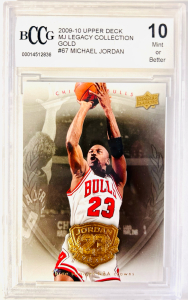 BCCG 2009-10 Upper Deck MJ Legacy Gold #67 Michael Jordan Graded Card- Mint 10