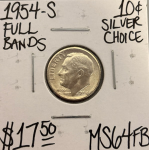 1956 MS62 Silver Mint State Franklin 1/2 $1