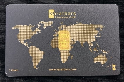 1 Gram Karatbars International .9999 Fine Gold Bar