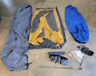 The North Face Tree Frog 24 Tent, OR Bivy Sack And St. Croix Fishing Rod