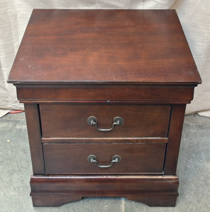 Modern Dark Wood Nightstand