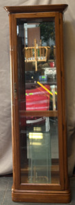11.5&rdquo; L x 21.5&rdquo; W x 76&rdquo; Large Display Case w/ Mirrored Interior