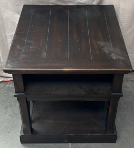 Modern Dark Wood Nightstand