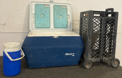 Cooler with Ice Packs, Smaller Water Cooler And Little Carrier with Wheels