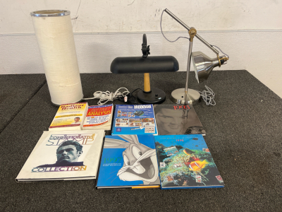Cool Unique Lamps And Commemorative Stamp Collection Books