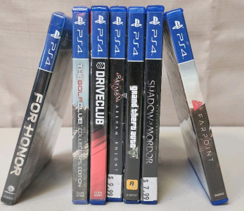 (7) PS4 Games Including GTA5, Batman Arkham Knight, And More!