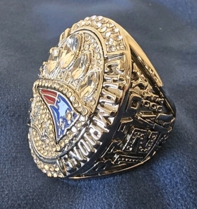 New England Patriots 2014 Super Bowl Replica Ring QB12 Tom Brady Replica- Size 11