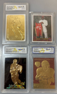 Micheal Jorden, Kobe Bryant, Tom Brady, And Labron James Collectable Sport Cards