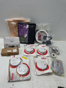 Assorted Home Items- Smoke Detectors, Mini Electric Iron, Burner Covers & More!