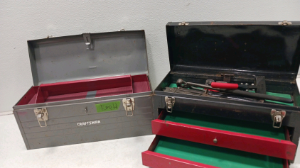 (2) Tool Boxes - Assorted Tools