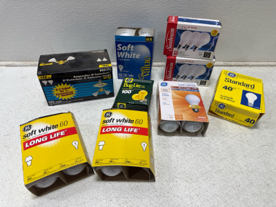 (9) Boxes of Assorted Light Bulbs