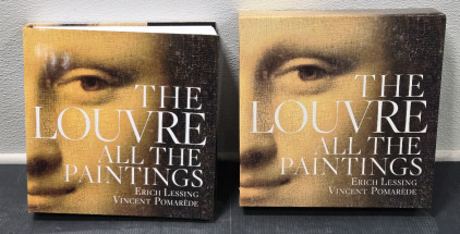 "The Louvre: All The Paintings" by Erich Lessing & Vincent Pomar&egrave;de (Hardcover & in Box Cover) / +$80 Value!