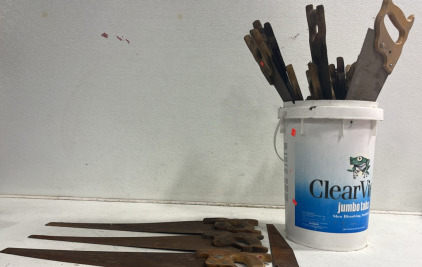 (21) Hand Saws (1) Large Bucket