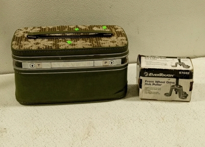 (1) Sewing Box and (1) Evertough Front Wheel Drive Hub Puller