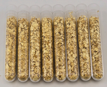 (8) Bottles of Gold Flake/Leaf Gold