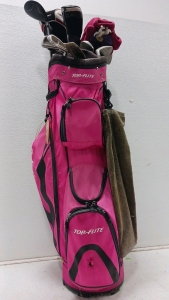 Top Flite Pink Golf Caddy Bag - Golf Clubs