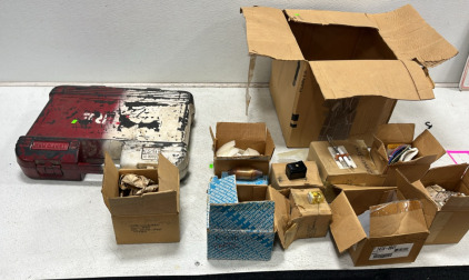 (1) Craftsman Tool Box (1) Assortment of HVAC Items