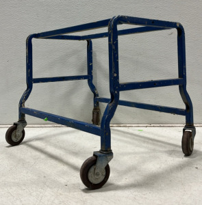 (1) Small Blue Rolling Cart