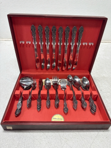 (1)McGraw Tarnish-Proof Stainless Steel Silverware Set- Made In Hapan